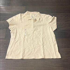 Lady Foot Locker Pique Polo Shirt yellow new Women’s Size XXL